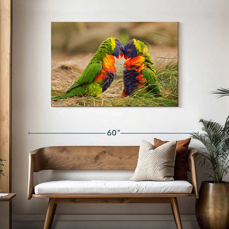 Rainbow Lorikeet Mates, 30" H x 45" W