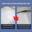 Dessus de meuble-lavabo double 72 po à surface solide 72 po, comptoir mince de 0,56 po d'épaisseur, design moderne blanc éclatant, léger et facile à installer
