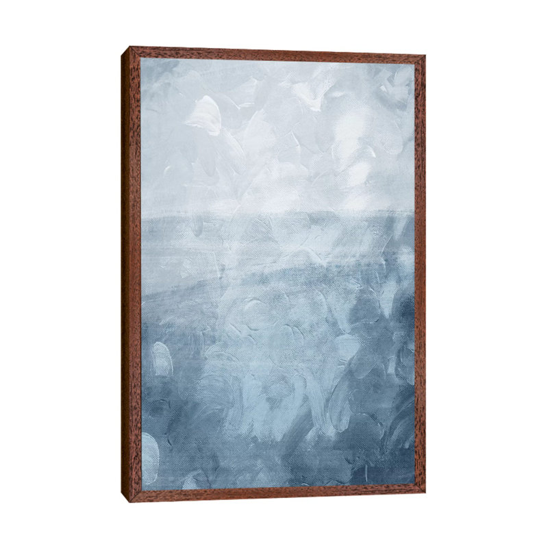 Rise by On Rei - Painting on Canvas, 66.04cm H x 45.72cm W x 3.81cm D, Classic Brown Wood Framed