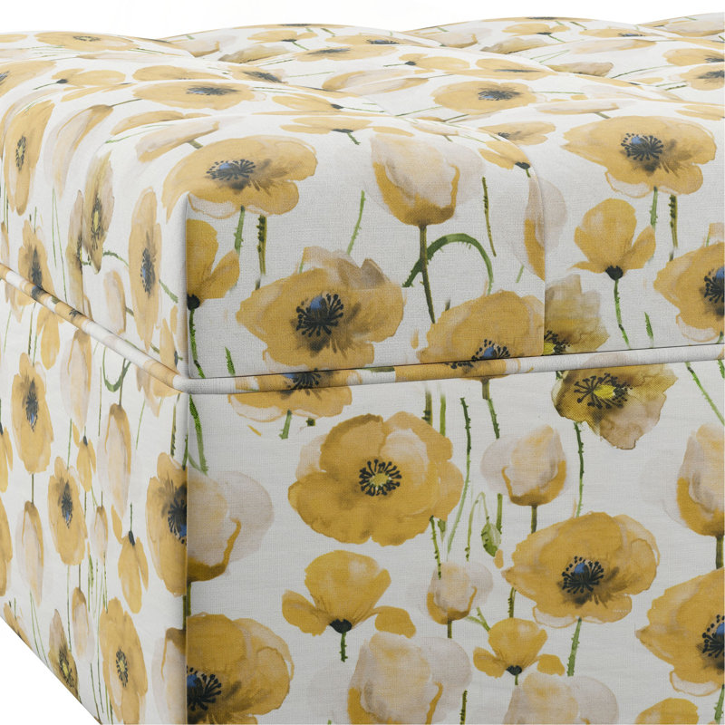 Repose-pieds avec rangement Golden Floral (SEULEMENT OTTOMAN)