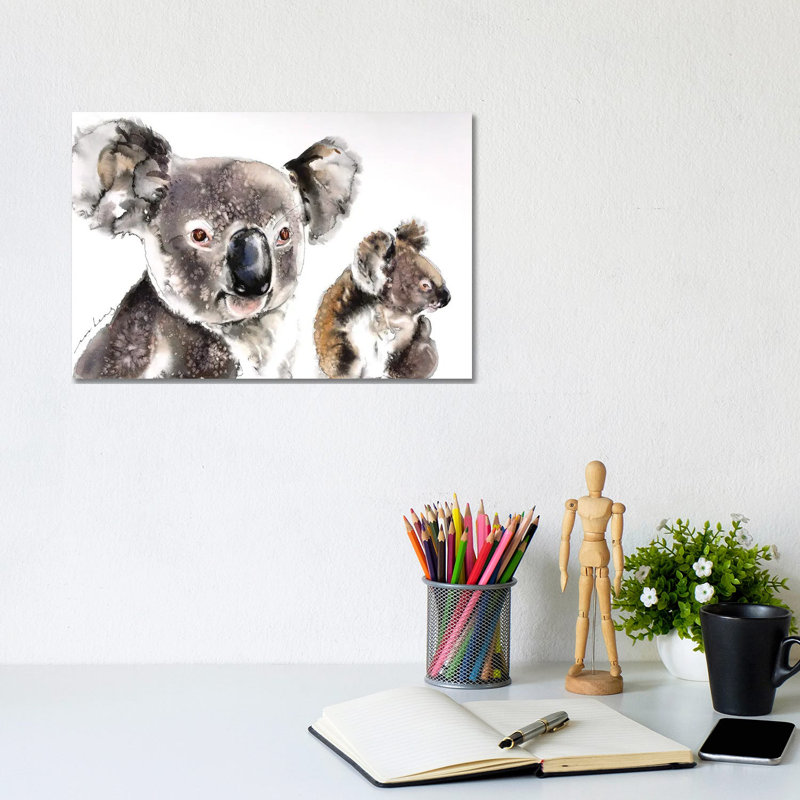 Koala Kinship 1 Piece Wrapped Canvas Painting, 20.32 cm H x 30.48 cm W
