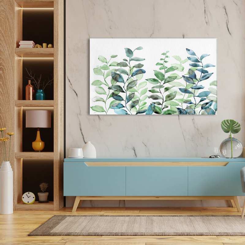 " Cascade " by Nan Painting Print, 72" W x 42" H, Wrapped Canvas