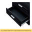 Grande armoire de rangement avec trois tiroirs pour salle de bain / bureau, noir-1004688637