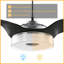 Ventilateur de plafond intelligent d'intérieur / extérieur Fletcher, ensemble d'éclairage à DEL à intensité variable et télécommande, fonctionne avec l'assistant Google, Amazon Alexa et les raccourcis Siri.-1203523409-1203523412-1203523408