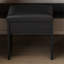 Table de coiffeuse avec miroir et lumières DEL réglables, prise de courant, support pour séchoir à cheveux et tabouret - coiffeuse compacte pour petites chambres à coucher (noir)-129380475