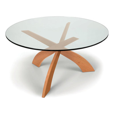 Entwine Round Glass Top Table