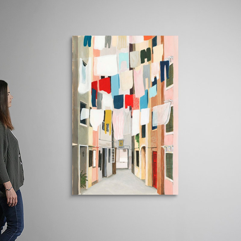 Reproduction d’art sur toile, "Laundry Day I" par Grace Popp, H 60 po x l 40 po x P 1,25 po, Toile tendue
