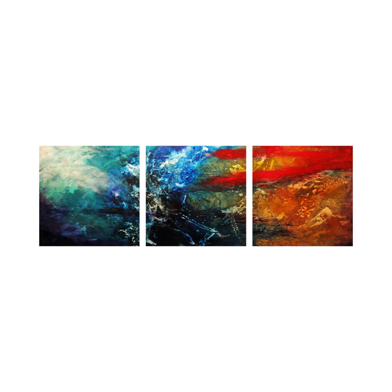 Synphonic - ensemble d'art mural sur toile tendue (ensemble de 3)