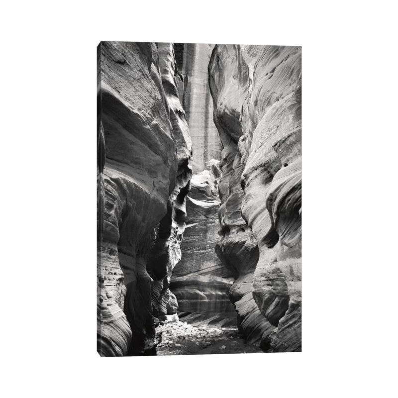 Buckskin Gulch IV BW 1 Piece Wrapped Canvas Wall Art, 20.32 cm H x 30.48 cm W