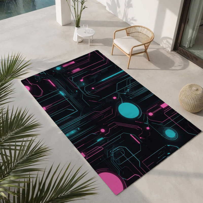 Tapis intérieur et extérieur Velocity Glow, Rectangle 4pi x 6 pi