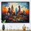 City Charlotte Collage IV sur toile-917937144-917937145