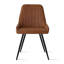 Ensemble de salle à manger 6 personnes Covello avec chaises rembourrées en similicuir et table rectangulaire Covello-246807432-246807439