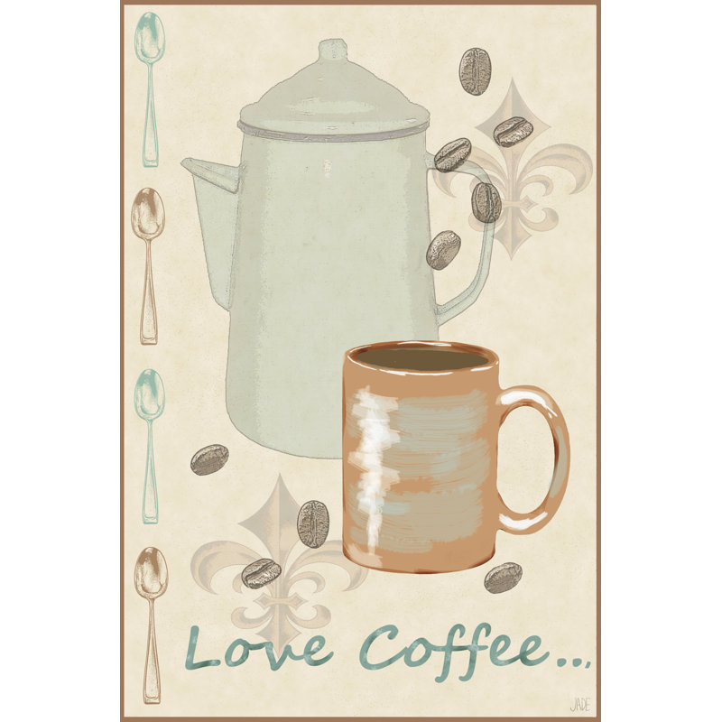 «Love Coffee», H 36 po x l 24 po x P 1,25 po