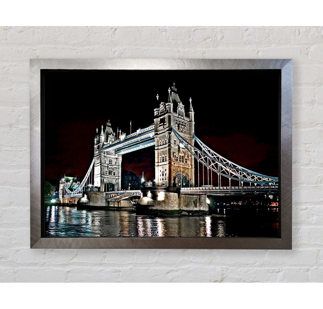 London Tower Bridge Nachtlichter - Druck