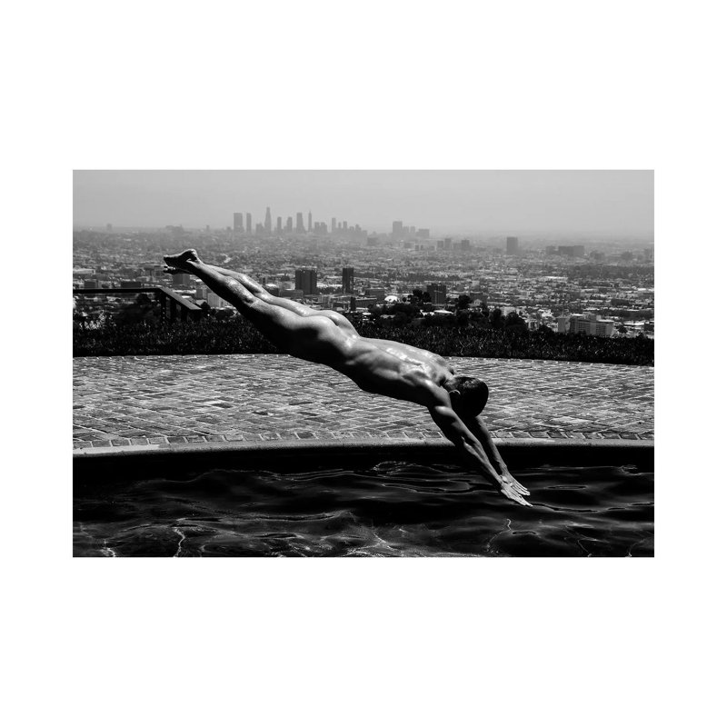 Dive Into LA by Gregory Prescott - Print on Canvas, Wrapped Canvas, 45.72cm H x 66.04cm W x 1.91cm D