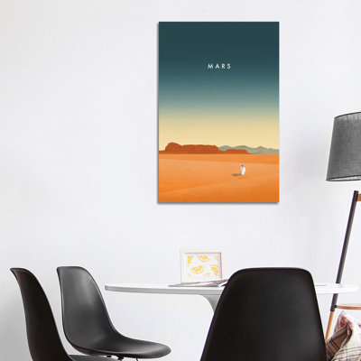 Mars 1 Piece Wrapped Canvas Wall Art