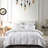 Super Soft 300 Thread Count White Down Fiber Comforter Light Warmth-1346596233