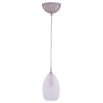 Moris 1 - Light Satin Nickel Single Pendant