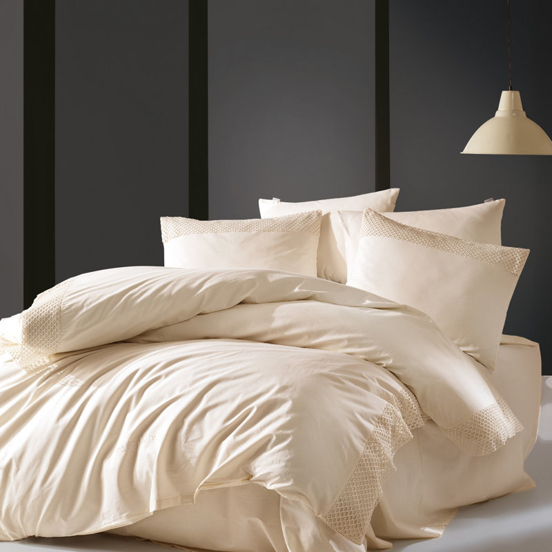 Ensemble de housse de couette 100% coton 6 pièces Cydelia