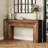 62.99" W Geometric Pedestal Console Table-481157190