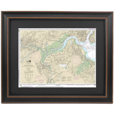 Raritan River, NJ | Nautical Chart | Framed Print