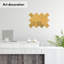 Carrelage carré en miroir 3 pouces Lovdeco Peel and Stick-132153477
