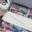 Ensemble de housse de couette à motif floral pêche et sarcelle sous l'eau-1059920354