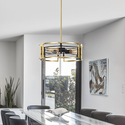 3 - Light Drum Chandelier
