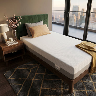 Matelas en mousse à mémoire de forme mi-ferme 6/8 pouces avec housse en tissu respirant
