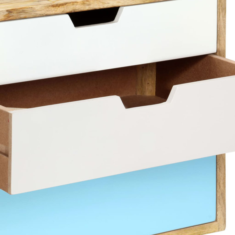 Ouellette 47cm W Solid Wood Bedside Table