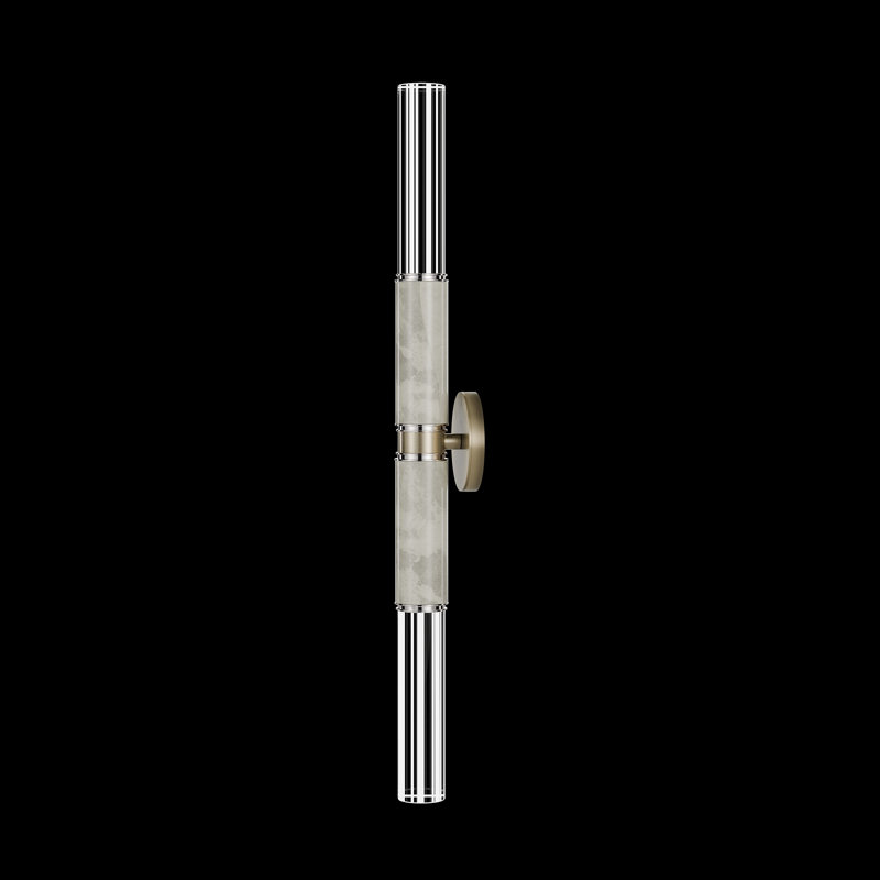 Applique murale H 34 po Antonia, Ombre bronze / nickel / fumée
