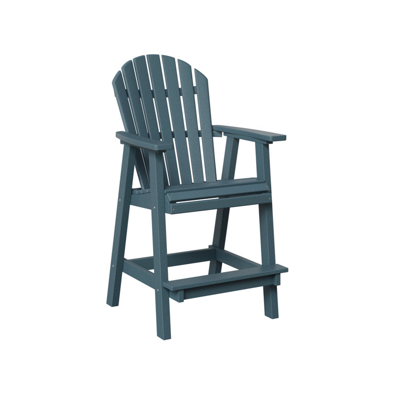 Berlin Gardens Comfo Back Bar Chair, Slate