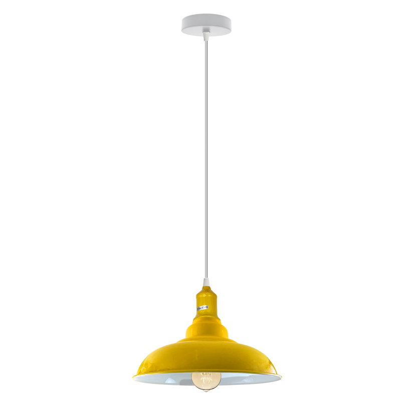 Emraan 1 - Light White Single Pendant, Yellow, No