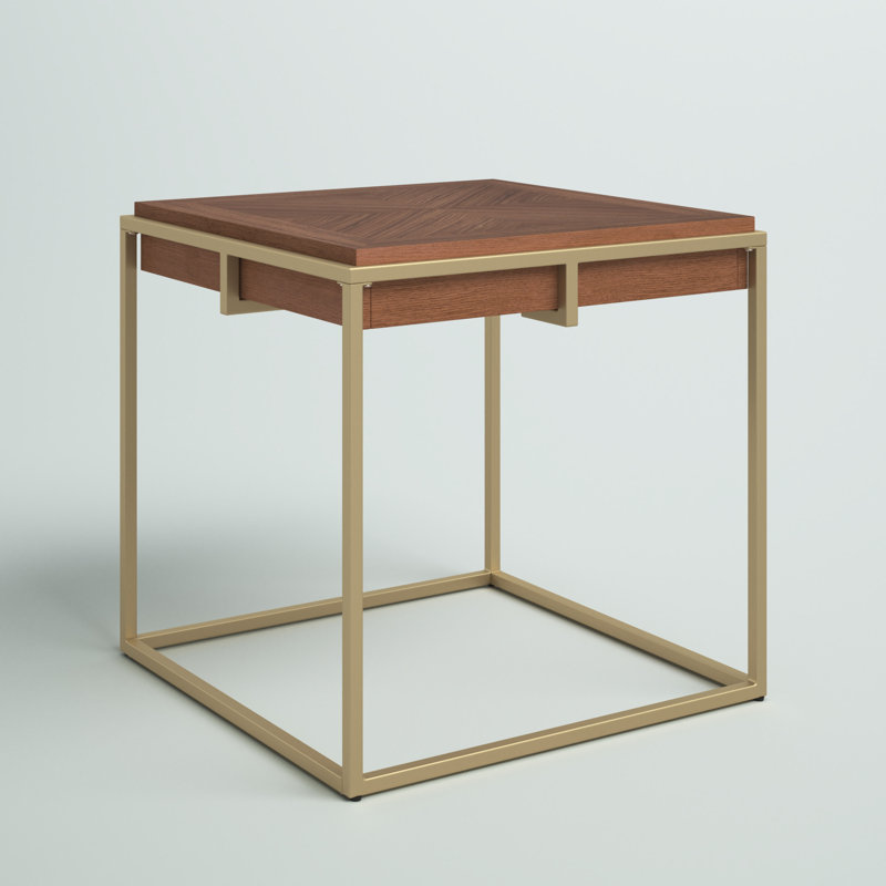 Simmerman Square Iron End Table