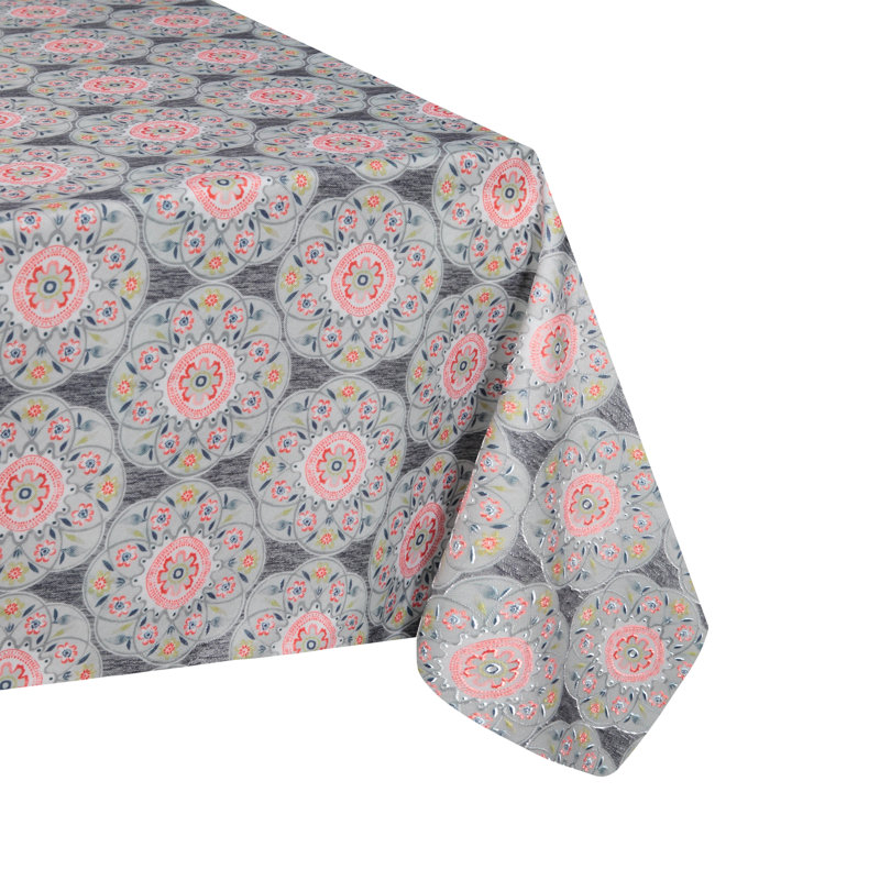 Floral Tablecloth, 144" L x 60" W 