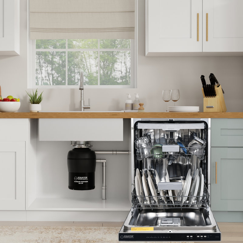 Lave-vaisselle 24 pouces 15 places E-star Ada + 3/4 hp Equator     , Acier Inoxydable