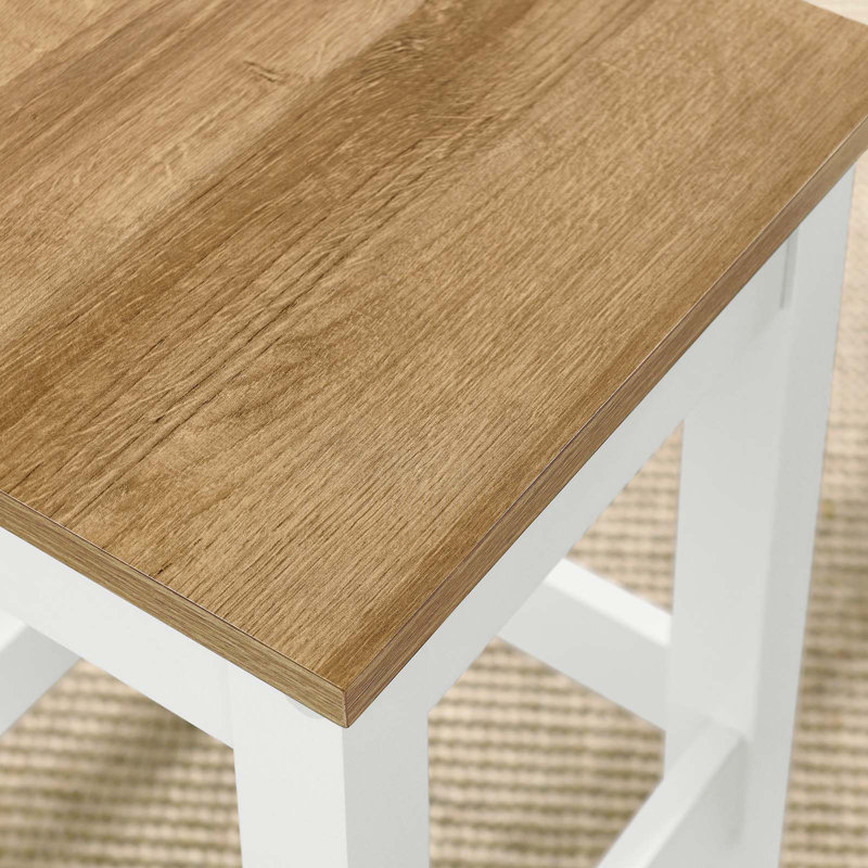 Tabouret de cuisine Sunbrook en chêne blanc