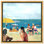 «Nautical and Coastal Sunny Beach Day», reproduction d'art