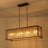4 - Light Rectangle Crystal Chandelier