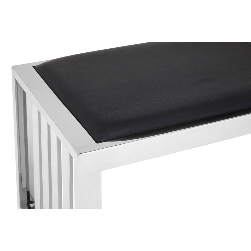 Richert Genuine Leather Upholstered Bench