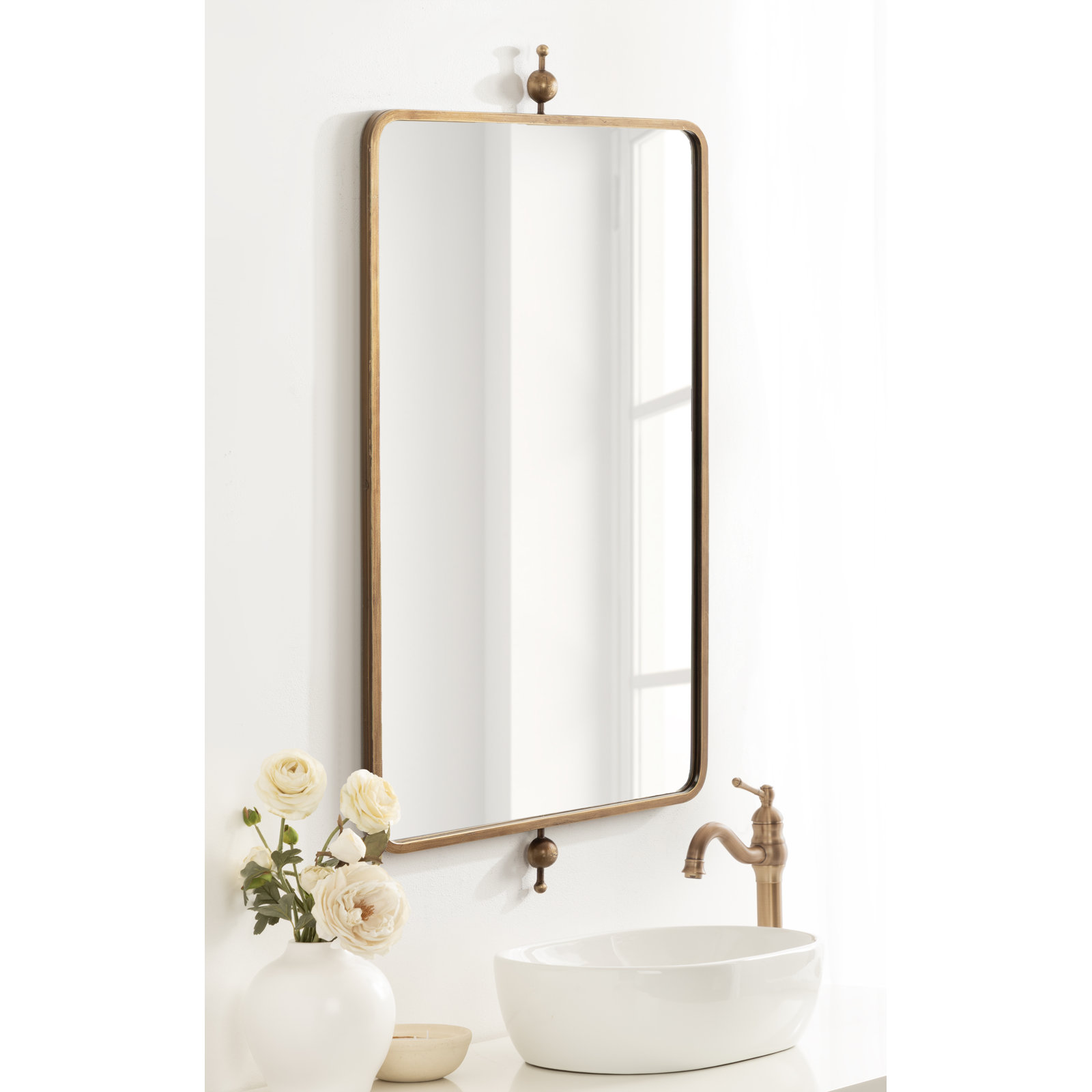 Accent Mirror, Gold, 40.5" x 20"