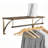 Allen 35.4'' Wall Mounted Clothes Rack