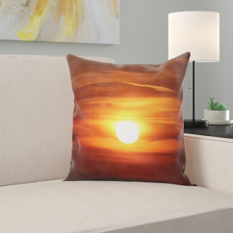 Coussin coucher de soleil