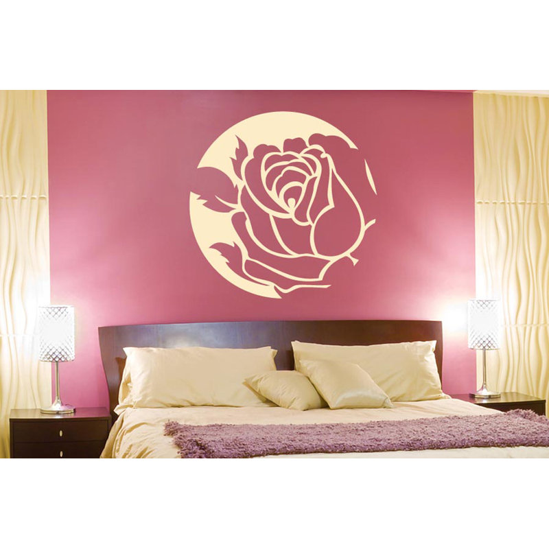 Plants & Flowers Non-Wall Damaging Wall Decal, Blue