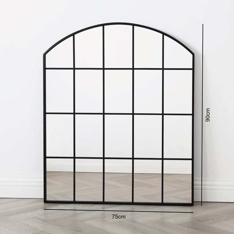 Naquasia Metal Arch Wall Mirror