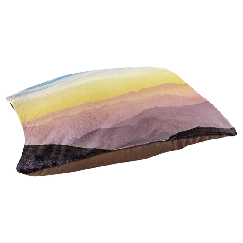 Coussin stylisé paysage Burress, L 19,5 po x l 29,5 po, Marron foncé