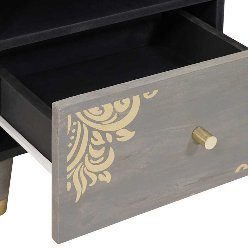 40cm W Solid Wood Bedside Table