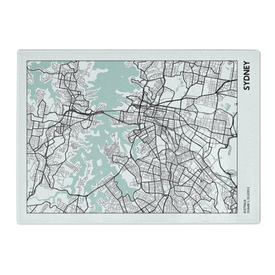 Map Sydney Australia Chopping Board