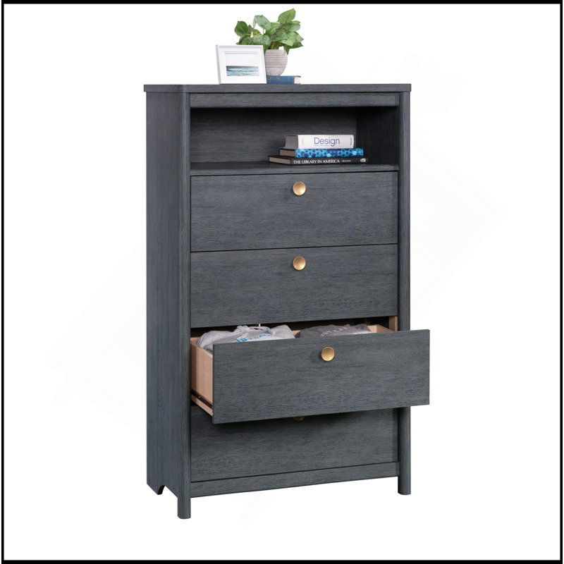 Commode, finition bleue