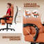 Metro Lane Adjustable Reclining Ergonomic Faux Leather Swiveling PC & Racing Game Chair-1624370054